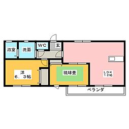 マローネ 2LDKの間取図画像