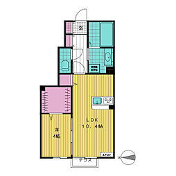 ユイメゾン幸町 1LDKの間取図画像