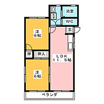 グランデール  ｜ 三重県鈴鹿市西条３丁目（賃貸マンション2LDK・2階・42.50㎡） その2