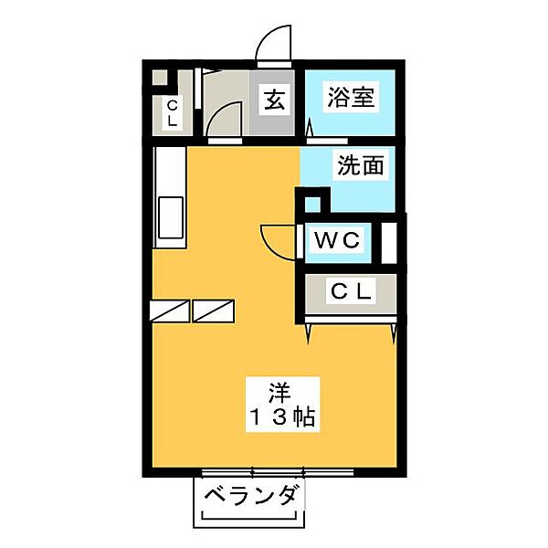 シャルムすずかＢ棟 ｜三重県鈴鹿市道伯町(賃貸アパート1K・2階・33.39㎡)の写真 その2