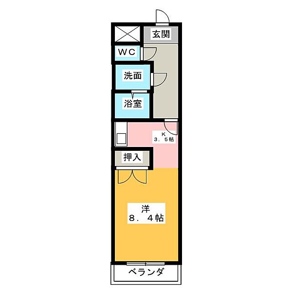 クレールシャンブル ｜三重県鈴鹿市須賀１丁目(賃貸マンション1K・1階・33.75㎡)の写真 その2