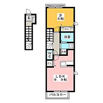 ベッロ　ジーリョI  ｜ 三重県鈴鹿市住吉３丁目（賃貸アパート1LDK・2階・42.37㎡） その2