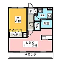 スズカヒルズＢ  ｜ 三重県鈴鹿市加佐登４丁目（賃貸マンション1LDK・1階・44.95㎡） その2