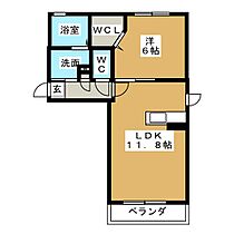 パークサイドＢ棟  ｜ 三重県鈴鹿市下箕田２丁目（賃貸アパート1LDK・1階・40.41㎡） その2