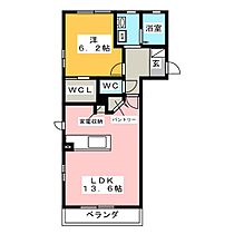 ウィステリアＢ棟  ｜ 三重県鈴鹿市野町東２丁目（賃貸アパート1LDK・2階・49.76㎡） その2