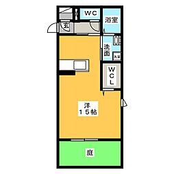 ルーチェ・F ワンルームの間取図画像