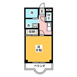 マンションサーキット 1Kの間取図画像