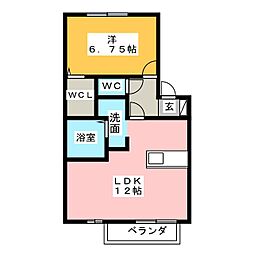 フィレール 1LDKの間取図画像