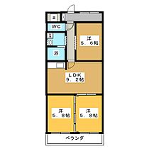 エトワールEBA  ｜ 三重県桑名市大字江場（賃貸マンション2LDK・2階・60.90㎡） その2