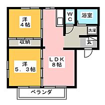 ヒルズＴＡＫＩ　3  ｜ 三重県桑名市新西方５丁目（賃貸アパート2LDK・2階・45.77㎡） その2