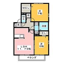 ウィステリア　Ｂ棟  ｜ 三重県桑名市長島町出口（賃貸アパート2LDK・2階・59.58㎡） その2