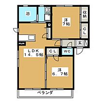 ヴィラーチェ　Ａ棟  ｜ 三重県桑名市大字江場（賃貸アパート2LDK・2階・61.60㎡） その2