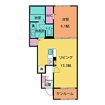 ブランドール樹IV　Ｂ 103 ｜ 三重県桑名市大字小貝須342-1（賃貸アパート1LDK・1階・50.05㎡） その2