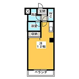 ステージア赤尾台 ワンルームの間取図画像