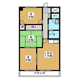 MKタウン江場A 3LDKの間取図画像