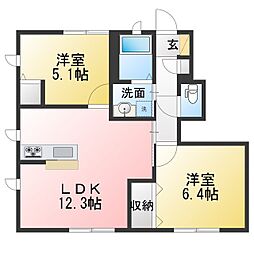 🉐敷金礼金0円！🉐レガール北野　B