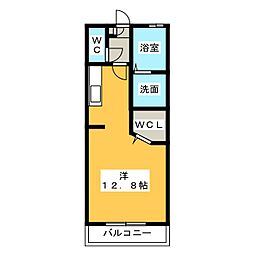 リバプールJ ワンルームの間取図画像