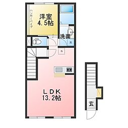 ソフィア 1LDKの間取図画像