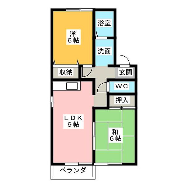 Jumelles　AT ｜三重県伊勢市小俣町宮前(賃貸アパート2DK・2階・50.42㎡)の写真 その2