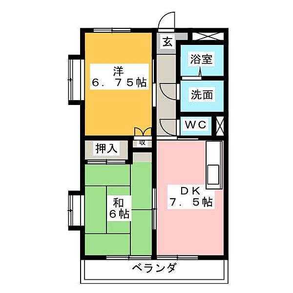 アイリス ｜三重県伊勢市二見町三津(賃貸マンション2DK・2階・50.16㎡)の写真 その2