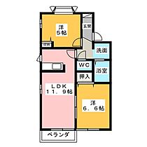 アーバンチェリー　B  ｜ 三重県伊勢市桜木町（賃貸アパート2LDK・2階・51.42㎡） その2