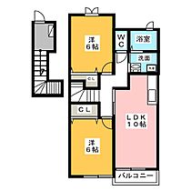 Ｉ：ＫＭ2　Ｂ  ｜ 三重県度会郡玉城町中楽（賃貸アパート2LDK・2階・57.22㎡） その2