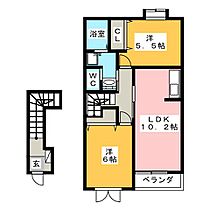 プレ　クラージュ　I  ｜ 三重県伊勢市一色町（賃貸アパート2LDK・2階・57.02㎡） その2