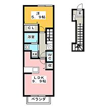 オペラシオン  ｜ 三重県伊勢市馬瀬町（賃貸アパート1LDK・2階・41.98㎡） その2