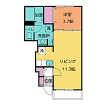 プティ　ヴェルジェ　Ａ  ｜ 三重県伊勢市勢田町（賃貸アパート1LDK・1階・37.13㎡） その2