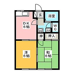 間取図画像 2DK