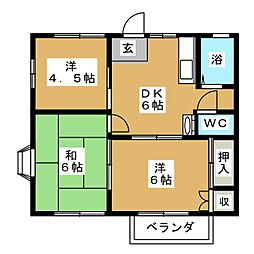 間取図画像 3DK