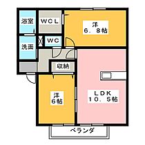 ｆｉｎｄ　ｂｉｒｄｉｅ　Ｄ  ｜ 三重県松阪市肥留町（賃貸アパート2LDK・2階・55.00㎡） その2