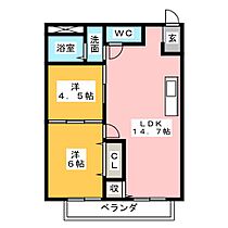 メゾンボヌール  ｜ 三重県松阪市駅部田町（賃貸マンション2LDK・2階・52.17㎡） その2