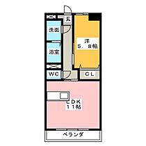 シャンティーク  ｜ 三重県松阪市塚本町（賃貸マンション1LDK・1階・42.00㎡） その2