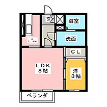 エムズコート　サウス  ｜ 三重県松阪市嬉野中川町（賃貸アパート1LDK・2階・35.30㎡） その2