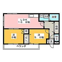 クレベール  ｜ 三重県松阪市嬉野中川新町３丁目（賃貸マンション2LDK・1階・53.40㎡） その2