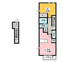 ペール・リアン　Ａ  ｜ 三重県松阪市大黒田町（賃貸アパート1LDK・2階・42.37㎡） その2