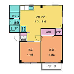 間取図画像 2LDK