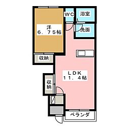 間取図画像 1LDK