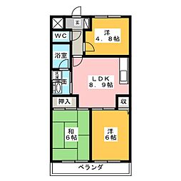 センチュリーハイランド 3DKの間取図画像