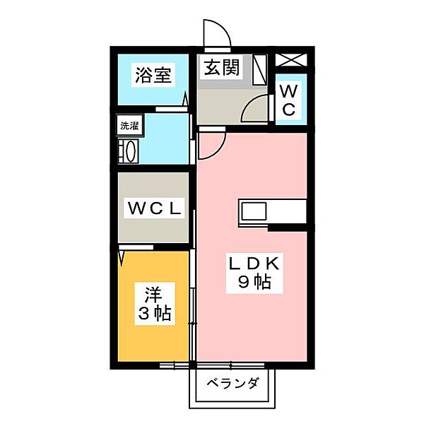 Ｋ’ｓハイムII ｜三重県伊賀市上野忍町(賃貸アパート1LDK・1階・33.39㎡)の写真 その2