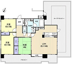 レクセルマンション北習志野 3LDKの間取図画像