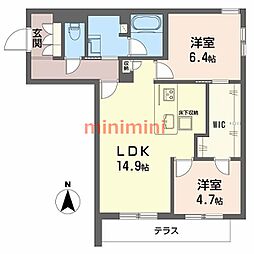 間取図画像 2LDK