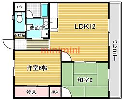 リィブチャシャトウ 2LDKの間取図画像