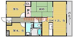 グランヒル西口 3LDKの間取図画像