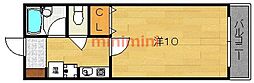孝成ビル 1Kの間取図画像
