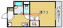 メゾン・ドュミール 1Kの間取図画像