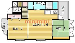 ルンガヴィータ 2LDKの間取図画像