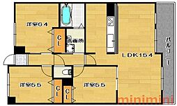 ルミナスベガ 3LDKの間取図画像