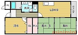 伸栄ハイツ 3LDKの間取図画像